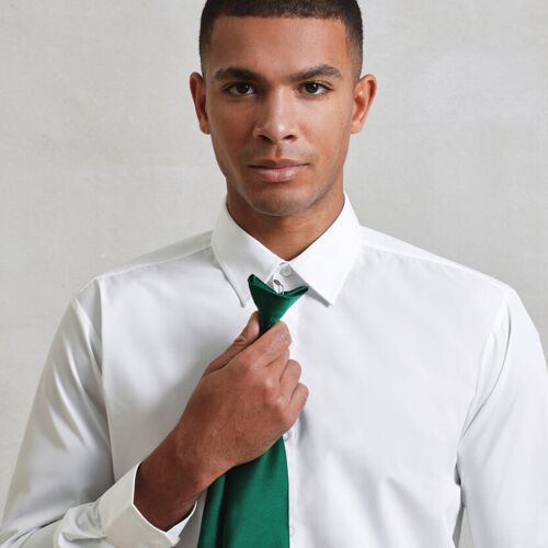 'Colours' satin clip tie Thumbnail