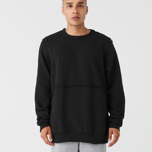 Unisex raw-seam crew pullover Thumbnail