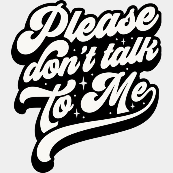 Please dont talk to me SVG Thumbnail